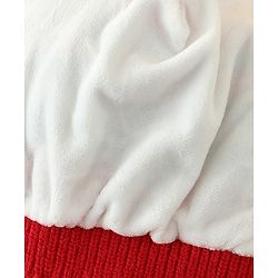 Babyhug Woollen Cap with Reindeer Applique in Red - Diameter 14 cm