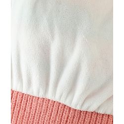 Babyhug Woollen Cap With Heart Design in Orange - Diameter 14.5 cm