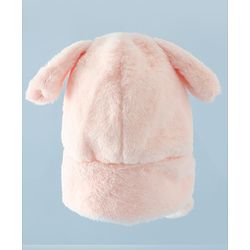 Babyhug Woollen Cap with Knot & Ear in Pink - Diameter 33 cm