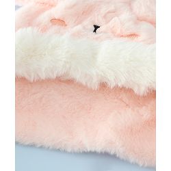 Babyhug Woollen Cap with Knot & Ear in Pink - Diameter 33 cm