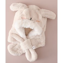 Babyhug Woollen Cap with Knot & Ear in Pink - Diameter 33 cm