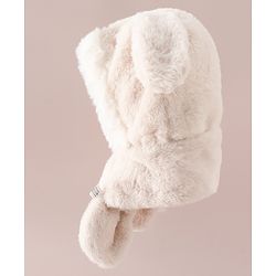 Babyhug Woollen Cap with Knot & Ear in Pink - Diameter 33 cm