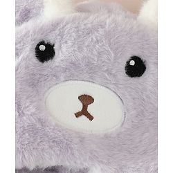 Babyhug Woollen Cap with Knot & Bear Applique in Brown - Diameter 33 cm