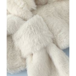 Babyhug Woollen Cap with Bunny Ear & Knot Beige - Diameter 37.5 cm