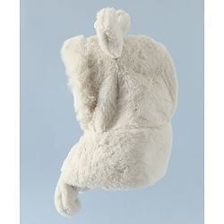 Babyhug Woollen Cap with Bunny Ear & Knot Beige - Diameter 37.5 cm