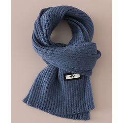 Babyhug Woollen Cap & Muffler With Bear Applique in Red -Diameter 17.5 cm