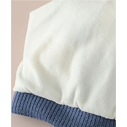 Babyhug Woollen Cap & Muffler With Bear Applique in Red -Diameter 17.5 cm