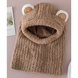 Babyhug Monkey Cap with Ear Applique Pink - Diameter 24 cm
