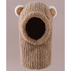 Babyhug Monkey Cap with Ear Applique Pink - Diameter 24 cm