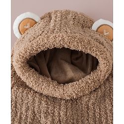 Babyhug Monkey Cap with Ear Applique Pink - Diameter 24 cm