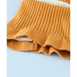 Babyhug Monkey Cap With Puppy Patch in Brown - Diameter 25 cm