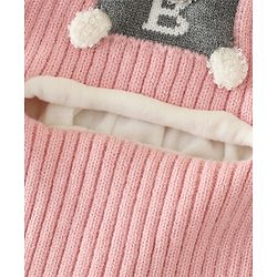 Babyhug Monkey Cap With Puppy Patch in Brown - Diameter 25 cm