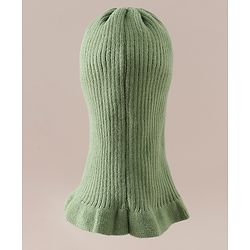 Babyhug Monkey Cap With Puppy Patch in Brown - Diameter 25 cm
