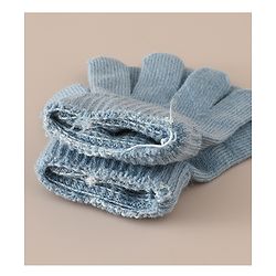 Babyhug Woollen Cap & Sets With Bear Detailing in Khaki - Diameter 19 cm
