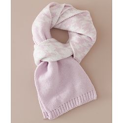 Babyhug Woollen Cap & Sets With Cable Knit Design in Purple - Diameter 18 cm