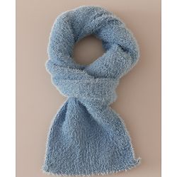 Babyhug Woollen Cap & Sets With Cat Detailing In Blue - Diameter 18 cm