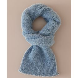 Babyhug Woollen Cap & Sets With Cat Detailing In Blue - Diameter 18 cm