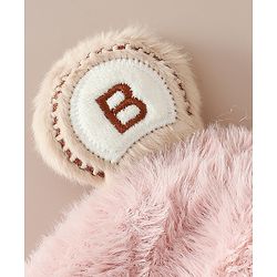 Babyhug Woollen Cap & Sets With Paw detailing in Pink - Diameter 19.5 cm