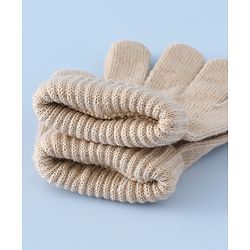 Babyhug Woollen Cap & Sets With Paw detailing in Pink - Diameter 19.5 cm