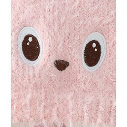 Babyhug Woollen Cap with Knot & Applique - Brown