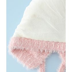 Babyhug Woollen Cap with Knot & Applique - Brown