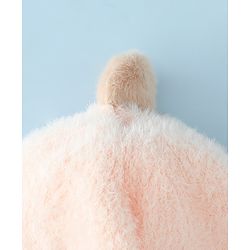 Babyhug Woollen Cap with Knot Applique - Pink