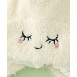 Babyhug Woollen Cap with Knot Applique - Pink