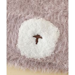 Babyhug Woolen Cap with Ear & Animal Applique Pink - Diameter 17.5 cm