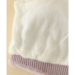 Babyhug Woolen Cap with Ear & Animal Applique Pink - Diameter 17.5 cm