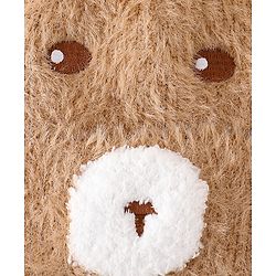 Babyhug Woolen Cap with Ear & Animal Applique Pink - Diameter 17.5 cm