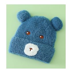 Babyhug Woolen Cap with Ear & Animal Applique Pink - Diameter 17.5 cm