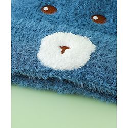 Babyhug Woolen Cap with Ear & Animal Applique Pink - Diameter 17.5 cm