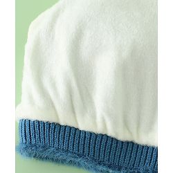 Babyhug Woolen Cap with Ear & Animal Applique Pink - Diameter 17.5 cm