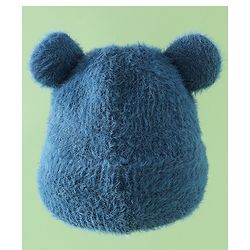 Babyhug Woolen Cap with Ear & Animal Applique Pink - Diameter 17.5 cm