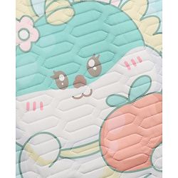 Babyhug Cooling Latex Baby Diaper Changing Mat with Pillow - Green| 60 cm x 120 cm| Soft & Comfortable| Breathable & Skin-Friendly| Cooling Surface| Anti-Slip Base| Washable