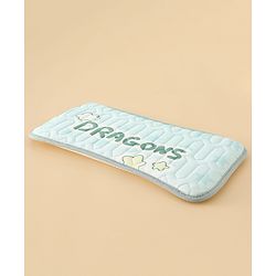 Babyhug Cooling Latex Baby Diaper Changing Mat with Pillow - Green| 60 cm x 120 cm| Soft & Comfortable| Breathable & Skin-Friendly| Cooling Surface| Anti-Slip Base| Washable