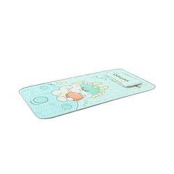 Babyhug Cooling Latex Baby Diaper Changing Mat with Pillow - Green| 60 cm x 120 cm| Soft & Comfortable| Breathable & Skin-Friendly| Cooling Surface| Anti-Slip Base| Washable
