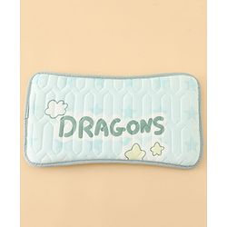 Babyhug Cooling Latex Baby Diaper Changing Mat with Pillow - Green| 60 cm x 120 cm| Soft & Comfortable| Breathable & Skin-Friendly| Cooling Surface| Anti-Slip Base| Washable