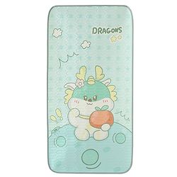 Babyhug Cooling Latex Baby Diaper Changing Mat with Pillow - Green| 60 cm x 120 cm| Soft & Comfortable| Breathable & Skin-Friendly| Cooling Surface| Anti-Slip Base| Washable