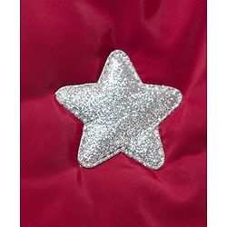 Babyhug Woven Full Sleeves Hooded Padded Jacket with Star Applique - Maroon