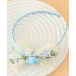 Babyhug Hair Bands With Bow Applique Free Size in Pink