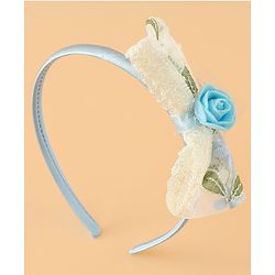 Babyhug Hair Bands With Bow Applique Free Size in Pink