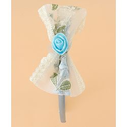 Babyhug Hair Bands With Bow Applique Free Size in Pink