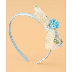 Babyhug Hair Bands With Bow Applique Free Size in Pink