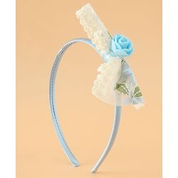Babyhug Hair Bands With Bow Applique Free Size in Pink