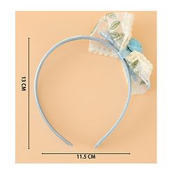 Babyhug Hair Bands With Bow Applique Free Size in Pink