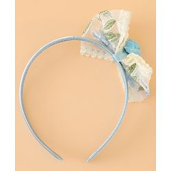 Babyhug Hair Bands With Bow Applique Free Size in Pink
