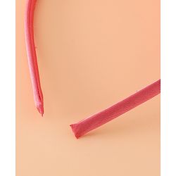 Babyhug Hair Band With Floral Applique Free Size -Pink