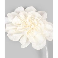Babyhug Hair Band With Floral Net Applique Free Size - Beige