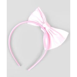Babyhug Hair Band With Bow Applique Free Size - Pink